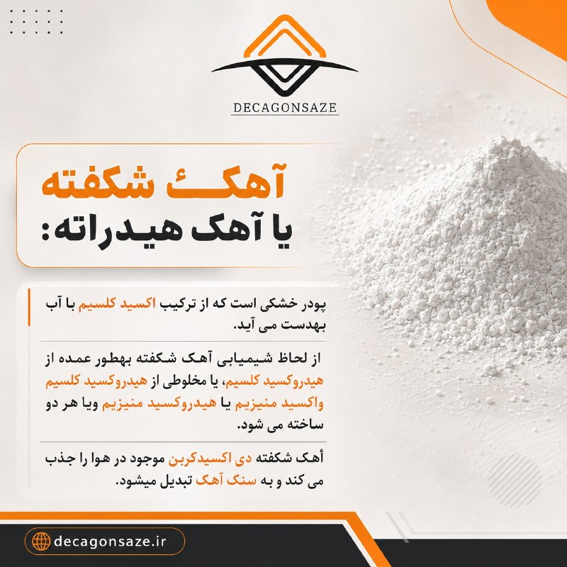 مقررات ملی ساختمان: 💢 آهک هیدراته✍ برای قبولی در آزمون نظارت و اجرا عمران کلمه مشاوره را به آیدی زیر ارسال کنید ⬇ 🆔 @Decagon_Sazeh