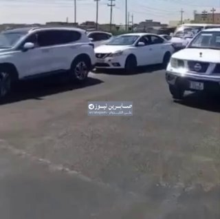 כך נראה המצב מול תחנות הדלק בבגדד ובמחוזות. תורי ההמתנה לתדלוק הם אינסופיים במדינת נפט!