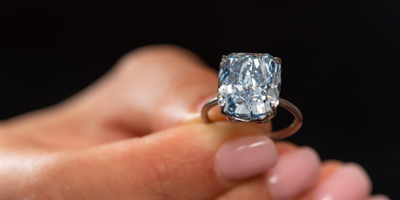 Bidding war sends rare 'Mediterranean Blue' diamond to $21.5 million at Sotheby's auction, but not everyone's dazzled