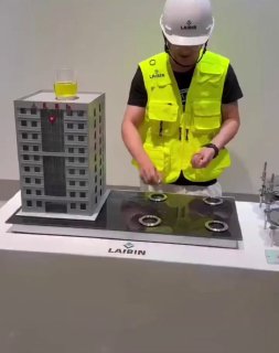 The pendulum system featured by Laibin Seismic is an advanced base-isolation technology designed to protect buildings during earthquakes.