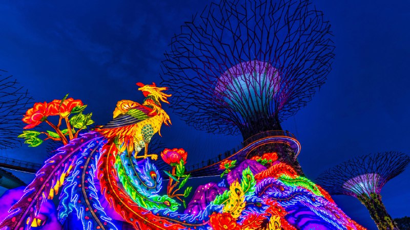Lanterns and mooncakesMid-Autumn Festival in Gardens by the Bay, Singapore (© Victor Y. Zhuo/Alamy)