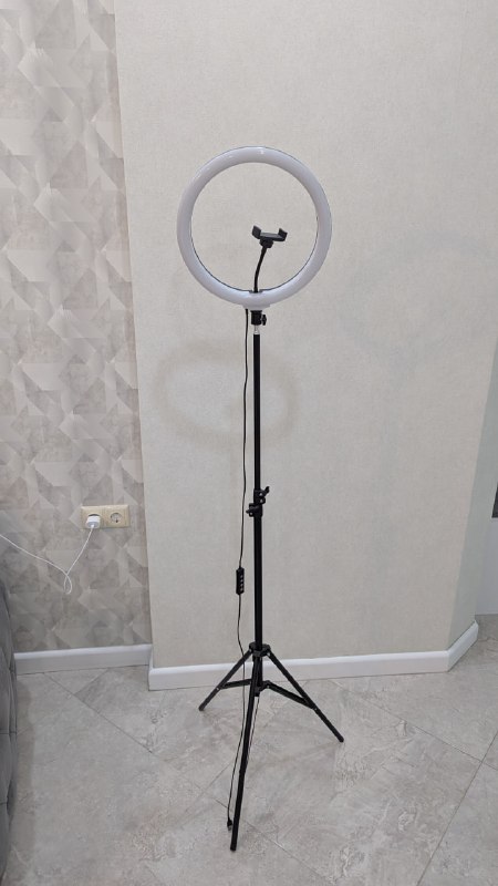 Кольцевая RGB лампа со штативом — фото 1