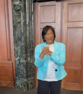 🇺🇸🇿🇦 Winner of the 2026 Nobel Peace Prize, the former UN High Commissioner for Human Rights, Navi Philly from South Africa, after her victory mocks Trump:
