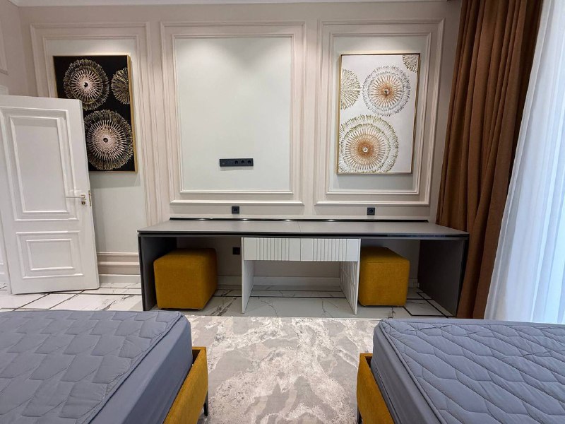 Премиум класса 🤩(Новостройка )📍Район: Юнусабадский📍 Адрес: ЖК Muhtasham (Метро Минор)▪️• 3 - комнатная квартира ▪️• Этаж - 8 из 11 этажность ▪️• Площадь - 100м2 ▪️• Состояние: Лакшерий Евроремо
