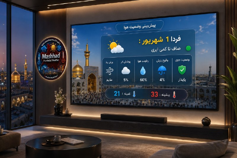آقای هوآشنآس | هواشناسی مشهد و استان: ❣️🆗⚧#️⃣ℹ️ℹ️⚧🎦❣️🔆@weathermashhad_ir👁آقای هوآشنآس | هواشناسی مشهد و استان