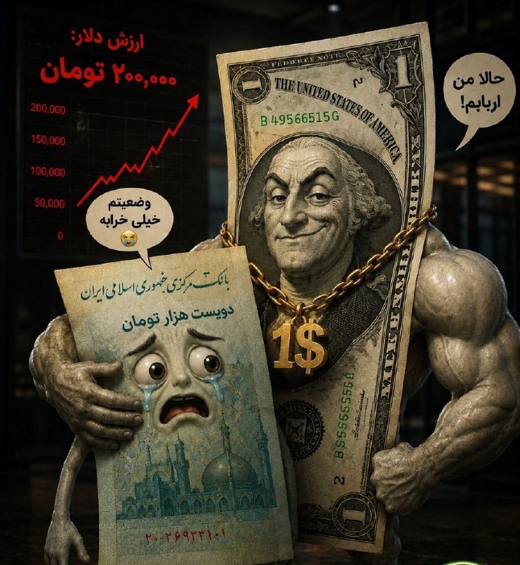 خبرهای داغ/مهم 🔖: 🔸دلار رسما به 200هزار تومان رسید
