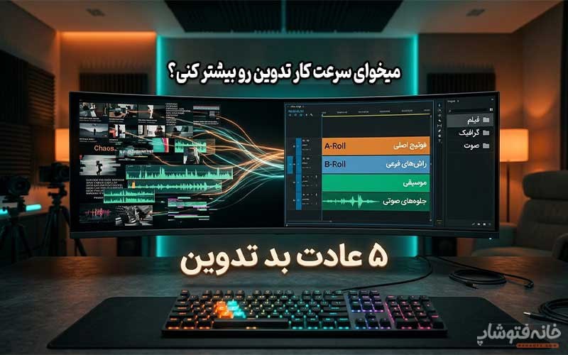 خانه تدوین: ۵ عادت بد در تدوین که باید ترک کنید!https://rahagfx.com/۵-عادت-بد-تدوین-که-باید-ترک-کنید/.