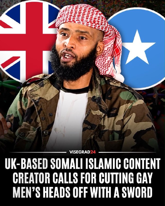 Somali-born Islamic content creator Mohammed Saifullah, who grew up in Manchester and now lives in Bristol, has openly said he would execute people for homosexuality and adultery and kill infidels and people who insult Islam's prophet Muhammad if he ruled Britain under sharia law. When asked if homosexuals were executed, Saifula said "100%". When asked how, he replied: "With a sword, cut off his head like this." He also said adulterers would be "stoned to death". Regarding the infidels, he went even further: "Personally, with the infidels, I would torture them." He said he would make their deaths "hell". Saifula insisted that these were really his religious beliefs, saying: "This is Islam, and I am proud of it." He said he believed it "to the letter" and would not change his beliefs to receive acceptance. He also defended Osama bin Laden, describing him as a Muslim defending Islam and comparing how Muslims see him with how the British have historically seen Richard the Lionheart. He ended his words about bin Laden by saying: "May God have mercy on him." When asked about the attackers of Charlie Hebdo, Cipola rejected their description as terrorists and said that their actions were a religious matter and "an order from Allah".