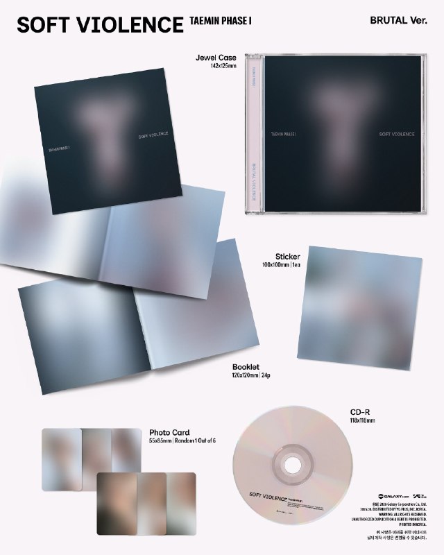 TAEMINᴀᴛɪᴏɴ❤️‍🔥: اپدیت توییتر taemin_xoalsoxپریویو بلور شده آلبوم ورژن Brutal و Nemo💿Pre-Order & Savehttps://lnk.to/PHASE1_SoftViolence20