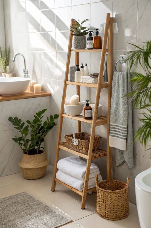 Как навести порядок в маленькой ванной 9 идей для хранения косметики и полотенец - изображение 1 - навести, порядок, маленькой