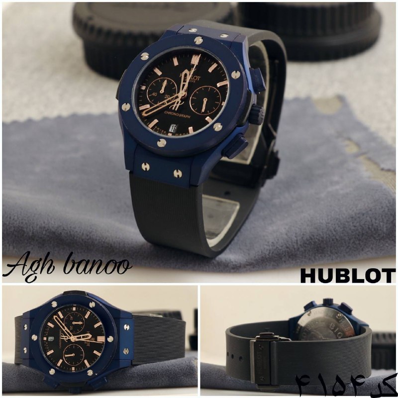 « فروشگاه بزرگ ساعت آق بانو »: ⌚️هابلو زنانه ⌚️♦️کد۴۱۵۴♦️سه موتوره فعال♦️دارای روز شمار♦️کیفیت عالی♦️موتور میوتا ژاپن♦️بند رابر ، رنگ ثابت♦️یک سال ضمان