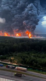 Ukrainian forces also struck the Severnoye Domodedovo warehouse hub in Moscow region, setting a warehouse ablaze.