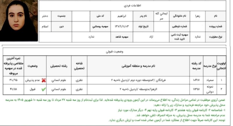 کله سر: 🌸 تبریک قبولی در مدرسه نمونه 🌸با کمال مسرت و افتخار، قبولی زهرا ایمانی کله یرعزیز را در مدرسه نمونه دولتی صمیمانه تبریک 