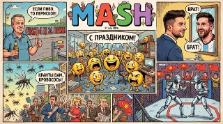 Со всемирным днём эмодзи, уважаемые ☺️ В честь него дарим 🎁 вам новый Mash-дайджест 💅 главных новостей за день — от всей души и со всей любовью ❤️— В Китае прошёл первый в истории бой роботов-гуманоидов по правилам MMA.— Apple стала самой дорогой компанией