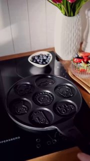 Эта сковородка для оладий и яиц просто находка! Она превращает обычный завтрак в маленький праздник, и понравится не только детям, но и всем, кто л... - изображение 1 - telegram, view, эта