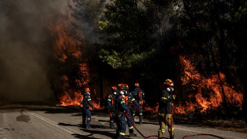 יוון: ראש עיר ושני אנשים נכלאו באשמת גרימת שריפת יער