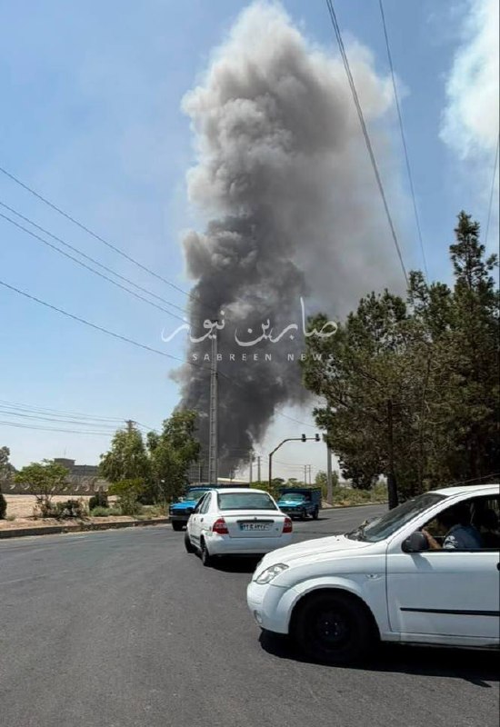 🔴פיצוץ לא ידוע נשמע בעיר התעשייה שמסאבאד, דרומית לטהרן.