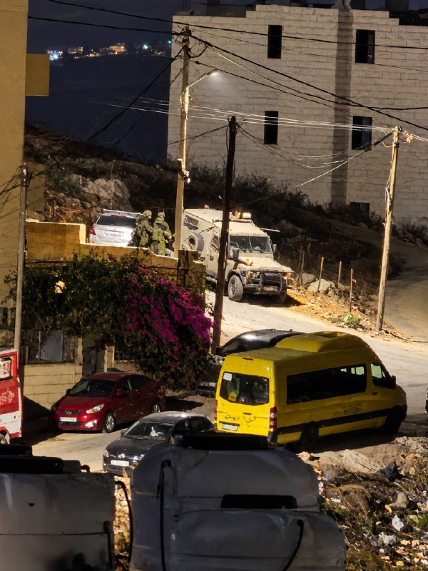 Part of the IDF presence in the new Nablus neighborhood.