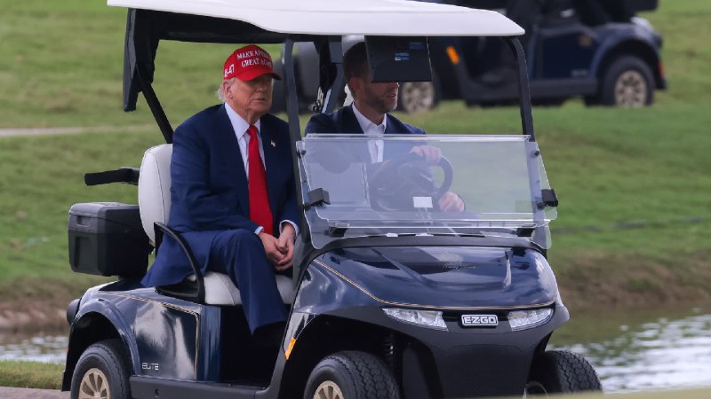 President Trump's trade war hits his second-favorite set of wheels, the golf cart