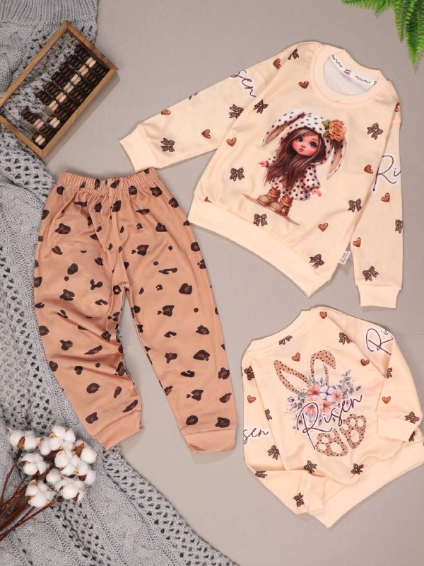 پخش بچگانه نی نی ناز👫: 📍بلوز شلوار دخترانه 🧵 پارچه فلامنت💯تضمین کیفیت ✂️ سایزبندی۳۵/۴۰/🎰کدکالا۲۳۲۳💰 قیمت۳۹۹۰۰۰تومان