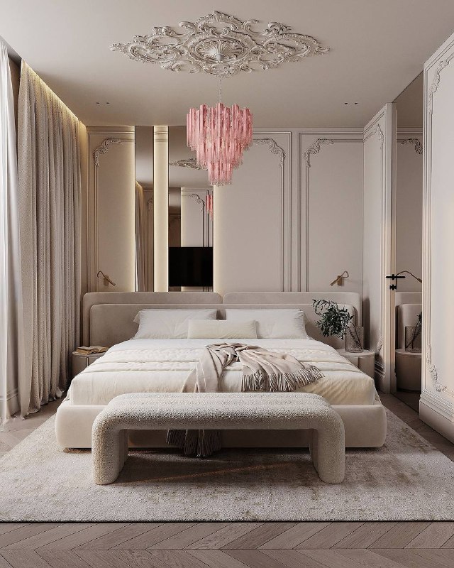 Красивая элегантная спальня. Сохраняйте! Дизайнер Valerias Design Мы в Мах - изображение 4 - красивая, элегантная, спальня