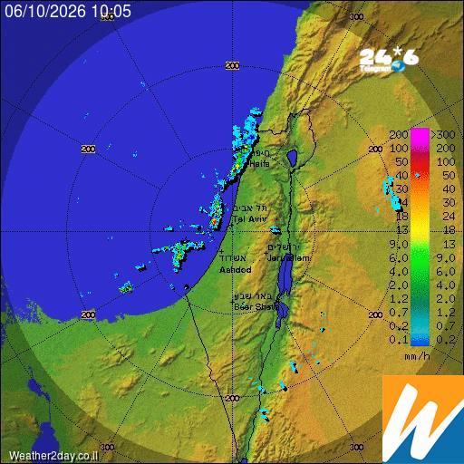 🇮🇱 In the next few minutes it will rain in the coastal cities.