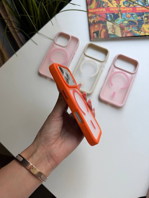 📱Чохли Чохол iPhone Colour MagSafe Orange, фото 4