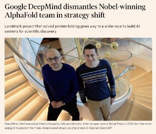 DeepMind Reassigns Its AlphaFold Team, Redirecting Talent Toward Gemini