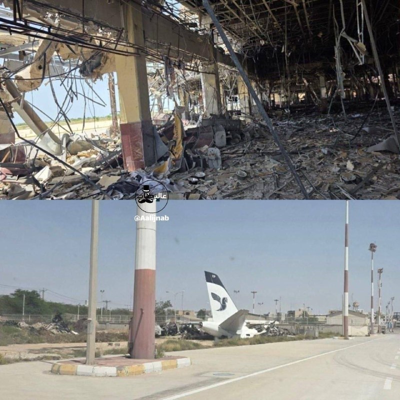 🚨 תמונות חדשות משדה התעופה בושהר_ שדה התעופה הזה נמצא כרגע מחוץ לפעילות המדינה