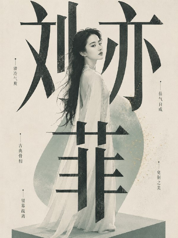 以昨天那组GPT-Image-2的大字海报为基础，改了一个支持肖像版本的人物海报出来，样式比较百搭，而且自适应各种风格，在个性化部分增减几个关键词就能得到很好的多样性结果