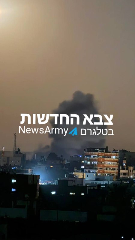 בעזה מדווחים על תקיפה לאחר הקש בגג בנוסייראת במרכז הרצועה