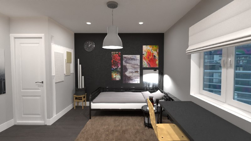 Chic Scandinavian Studio With Smart Layout This 400 sq ft Scandinavian studio apartment plan showcases minimalist elegance and versatile design. Th... - изображение 1 - scandinavian, studio, smart