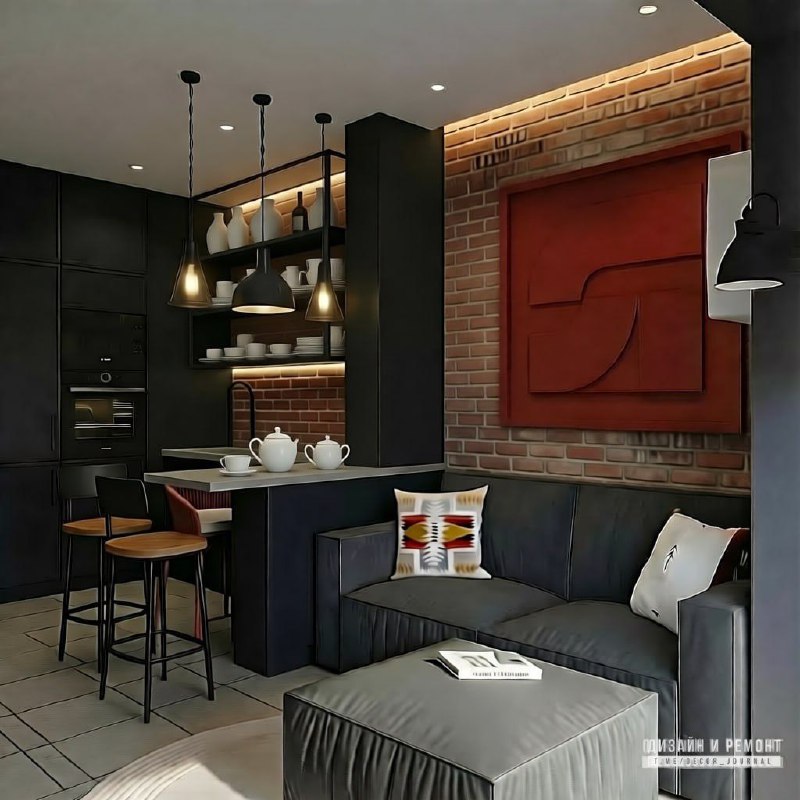 Какой вариант дизайна этой кухни-гостиной вам больше нравится? 1 - - - - - - Дизайн и ремонт - изображение 6 - какой, вариант, дизайна