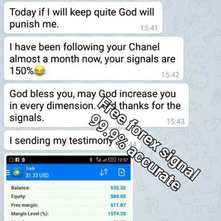 Free forex signals 99.9% accurate Telegram channel profile photo