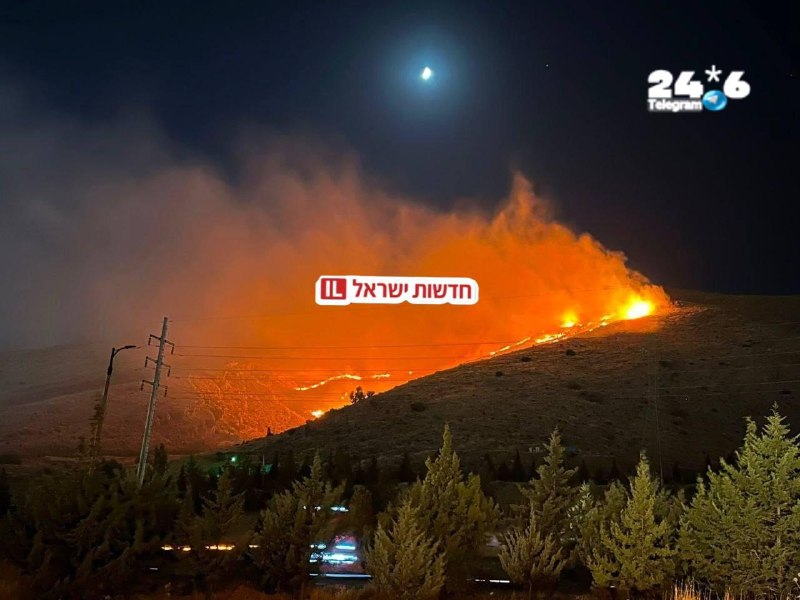 🇮🇱 שריפה גדולה בהר דראק, שיראז.
