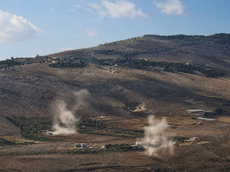 הפצצת ארטילריה ישראלית מכוונת לאזור אל-צפאטה - סביבת עלי אל-טאהר