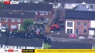 ❗️🇬🇧 Protests erupting across the #UK today as public anger boils over following migrant attack in Belfast.