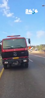 🇮🇱 כביש 444 נחסם לתנועה לשני הכיוונים, כביש 6 נחסם לתנועה לכיוון צפון. שריפה ביער בן שמן: האש התפשטה לעבר…