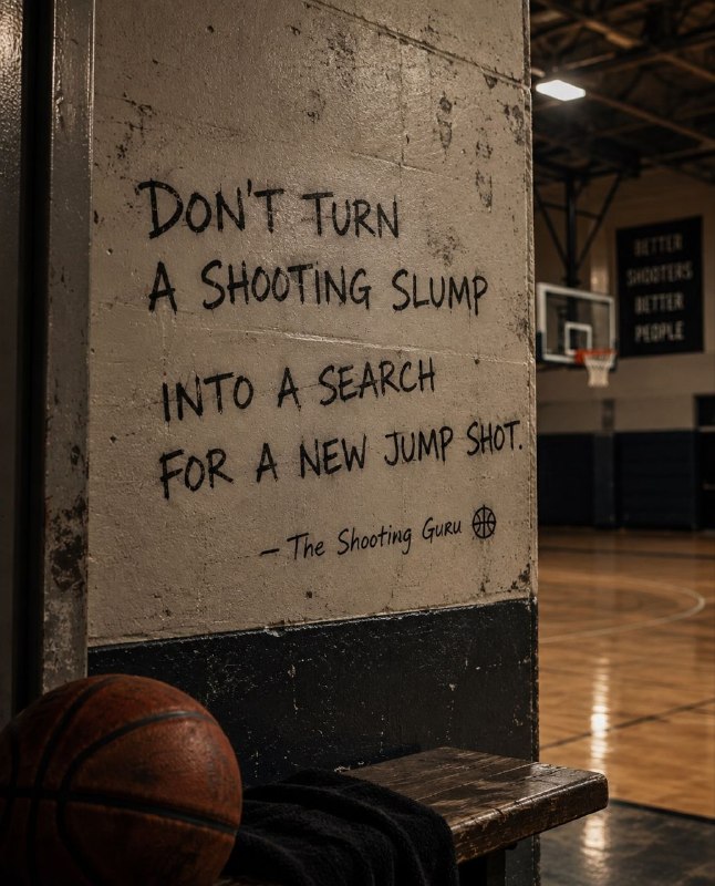 Basketball Trainer: ✅ افتِ مقطعی در #شوت ( SHOT ) را به بهانه‌ای برای جستجوی یک «جامپ‌شات» (پرتاب جهشی) جدید تبدیل نکنید.🛑 استاد شوت زنی.➖➖➖