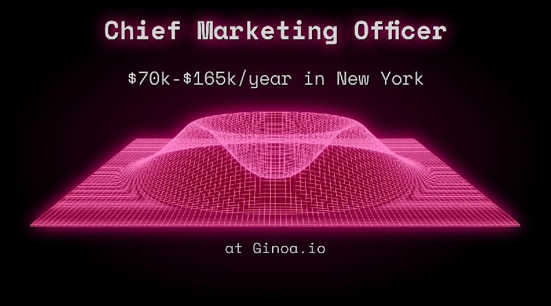 Web3 Chief Marketing Officer $63k - $82k in New York at Ginoa.io