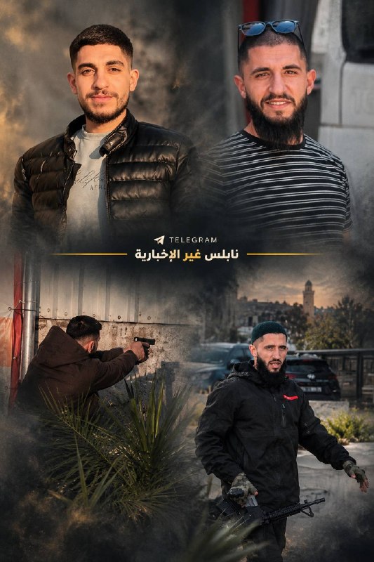 A photo of the two young men, Ahmed and Hamuda Al-Jaba, who carried out the shooting attack in the city of Hebron this morning.