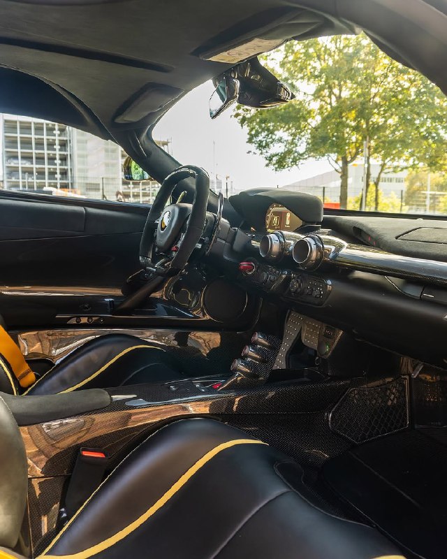 Yellow Ferrari LaFerrari 6