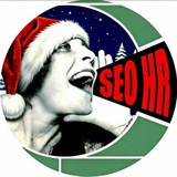 Логотип SEO HR, digital-вакансии, офис и удалёнка