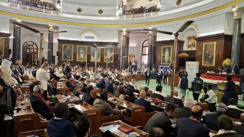 פגישת המשלחת הפרלמנטרית האיראנית עם יושב ראש בית הנבחרים של הודו