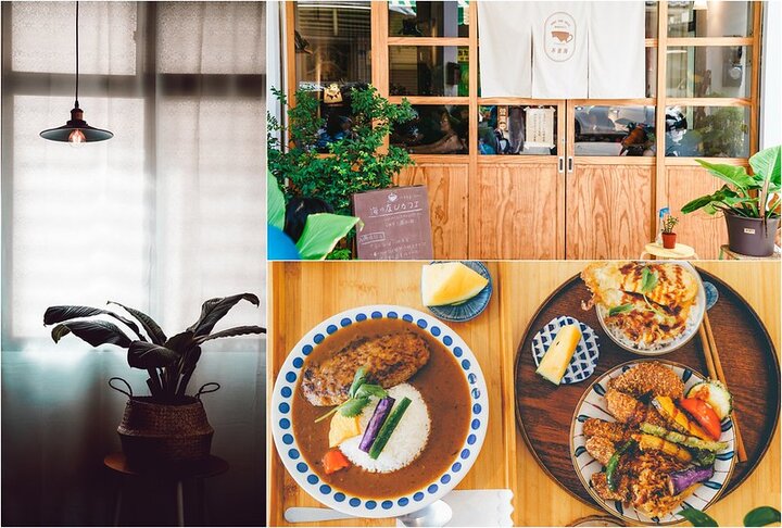 【南投埔里｜美食】不靠海。埔里日式文青咖哩食堂，自家熬製咖哩，牛肉漢堡排多汁美味，炸蛋蓋飯太銷魂