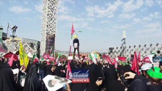 זרם של שני מיליון בני אדם ופלישה של אנשים לבצע את הלוויה של ההרוגים שלנו בטהרן