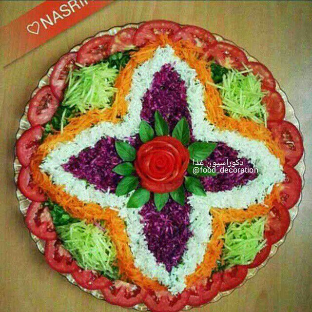 تزئینات و دیزاین سالاد: @Tazinat_Salad