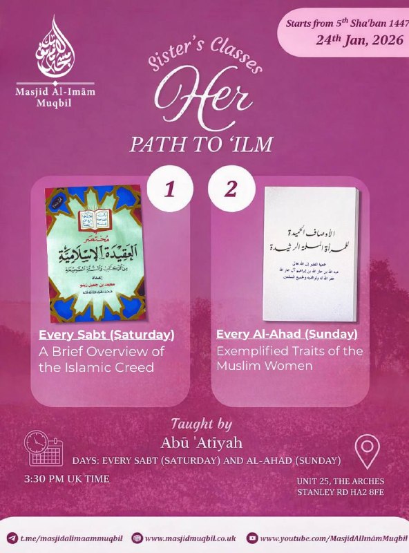 Weekend classes for sisters