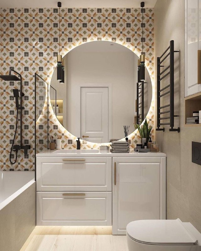 Какую ванную комнату выбрали бы для себя? 1 или 2 Дизайн - merikon_design_ - изображение 1 - какую, ванную, комнату