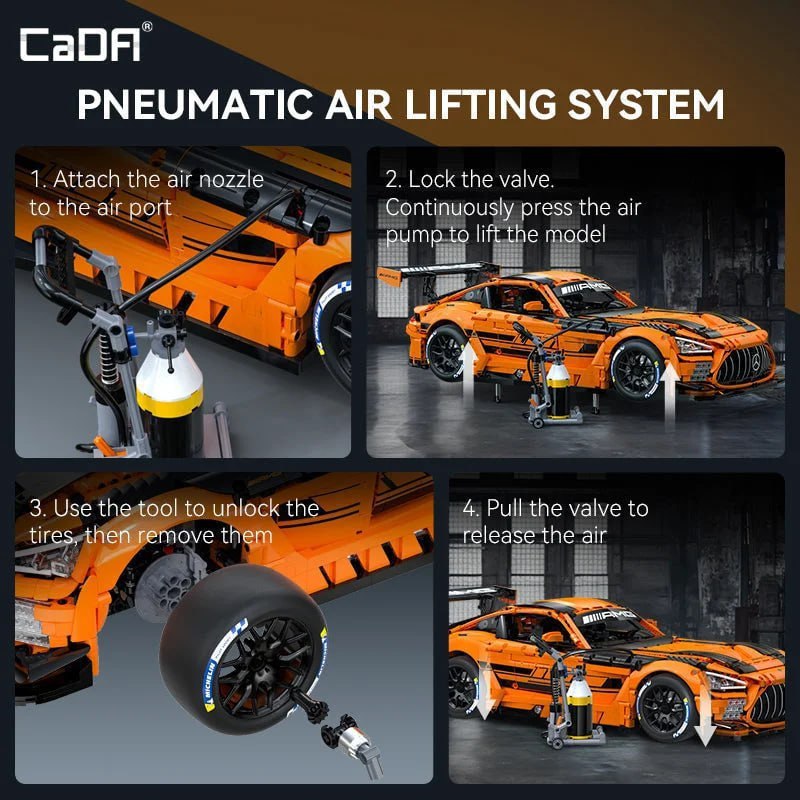 Китайцы показали «убийцу LEGO Technic» — бренд CaDa представил Mercedes-AMG GT3 в масштабе 1:8 с офи